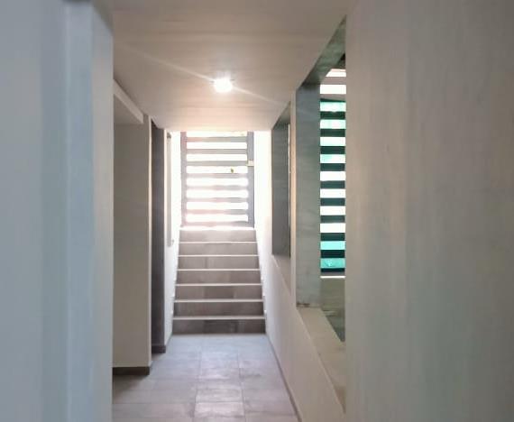 Completion of cleaning of the pedestrian access and patching of missing areas on walls