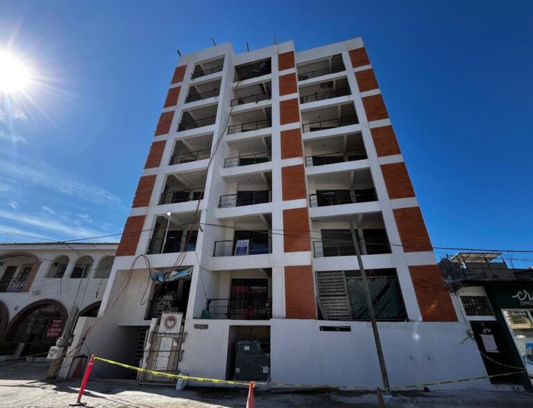 Cleaning of the facade and details in tile cladding
