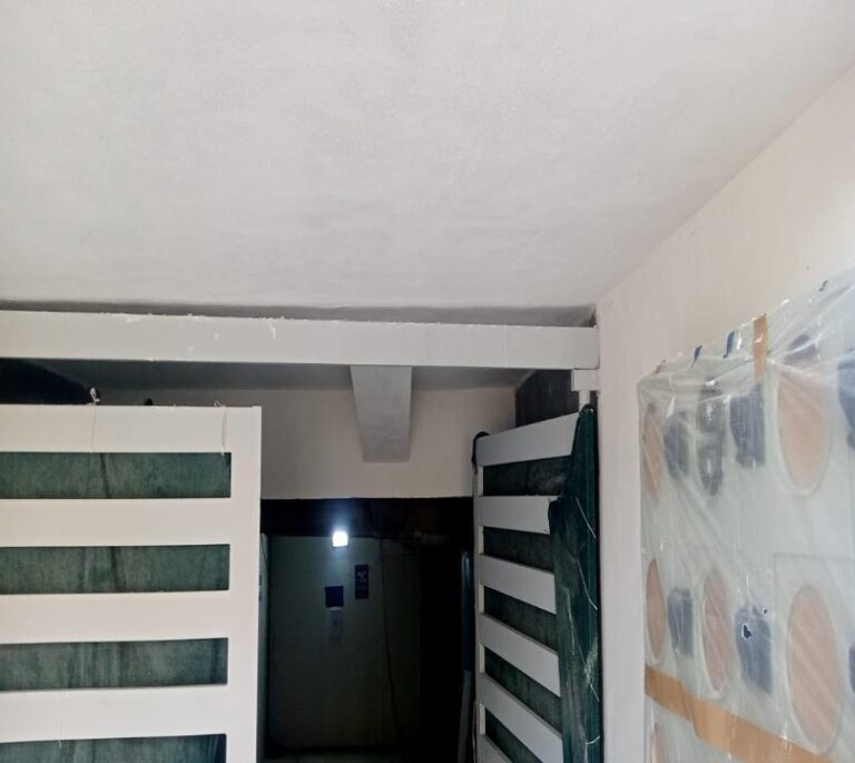 Cleaning and painting works on vehicular access ceilings have been completed